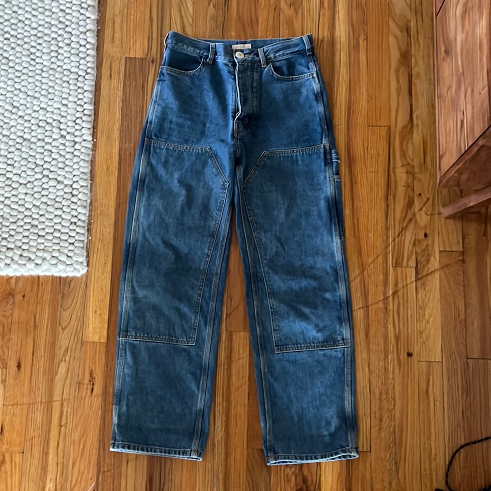 Jesse Kamm Patchfront Handy Pants Cowboy Blue Denim